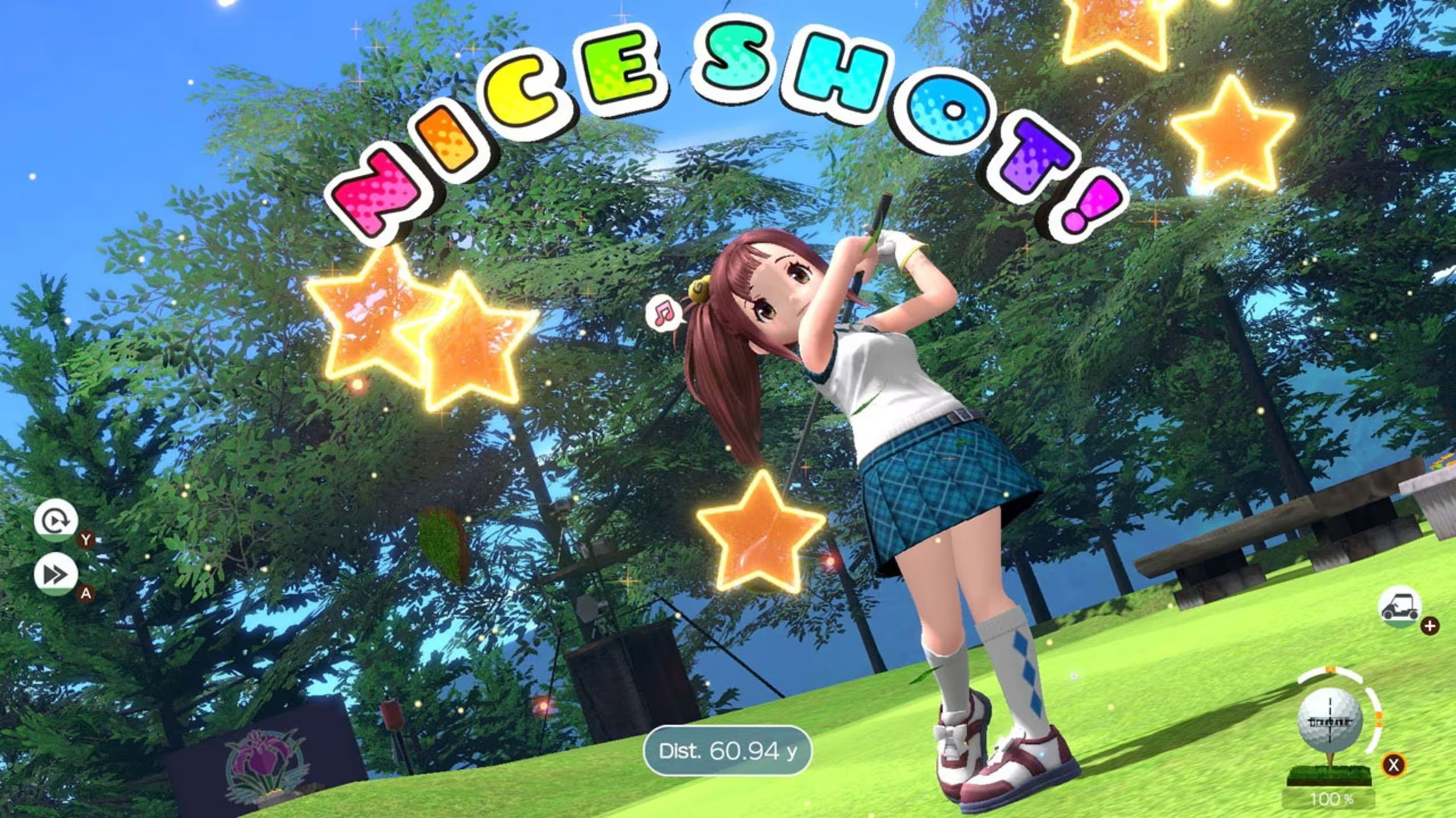 EVERYBODY’S GOLF HOT SHOTS Switch NSP gameplay screenshot
